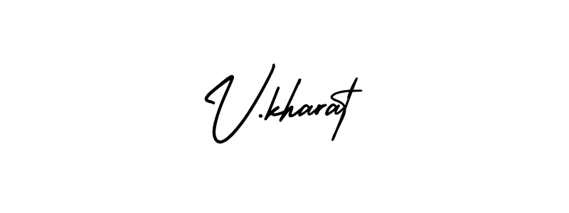 Check out images of Autograph of V.kharat name. Actor V.kharat Signature Style. AmerikaSignatureDemo-Regular is a professional sign style online. V.kharat signature style 3 images and pictures png