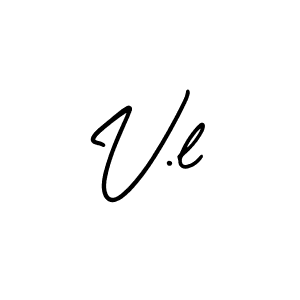 Use a signature maker to create a handwritten signature online. With this signature software, you can design (AmerikaSignatureDemo-Regular) your own signature for name V.l. V.l signature style 3 images and pictures png