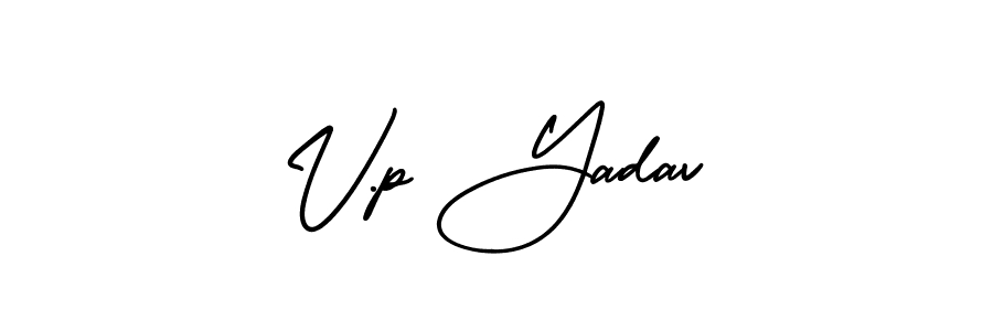 AmerikaSignatureDemo-Regular is a professional signature style that is perfect for those who want to add a touch of class to their signature. It is also a great choice for those who want to make their signature more unique. Get V.p Yadav name to fancy signature for free. V.p Yadav signature style 3 images and pictures png