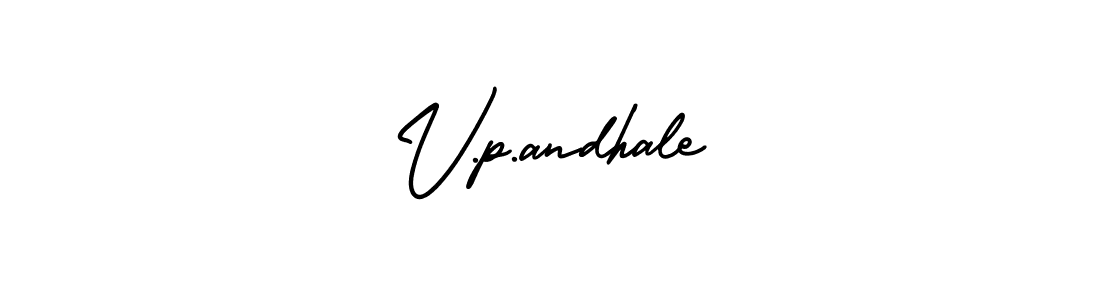 AmerikaSignatureDemo-Regular is a professional signature style that is perfect for those who want to add a touch of class to their signature. It is also a great choice for those who want to make their signature more unique. Get V.p.andhale name to fancy signature for free. V.p.andhale signature style 3 images and pictures png