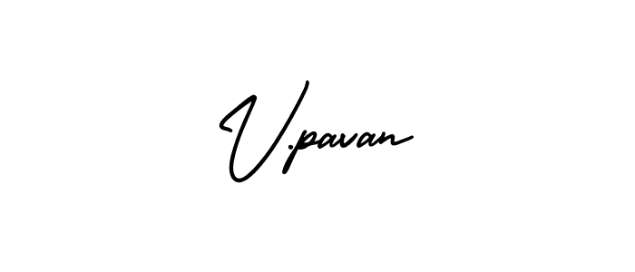 Also we have V.pavan name is the best signature style. Create professional handwritten signature collection using AmerikaSignatureDemo-Regular autograph style. V.pavan signature style 3 images and pictures png