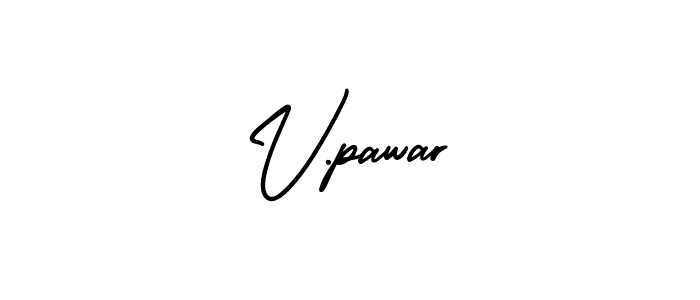 How to make V.pawar signature? AmerikaSignatureDemo-Regular is a professional autograph style. Create handwritten signature for V.pawar name. V.pawar signature style 3 images and pictures png