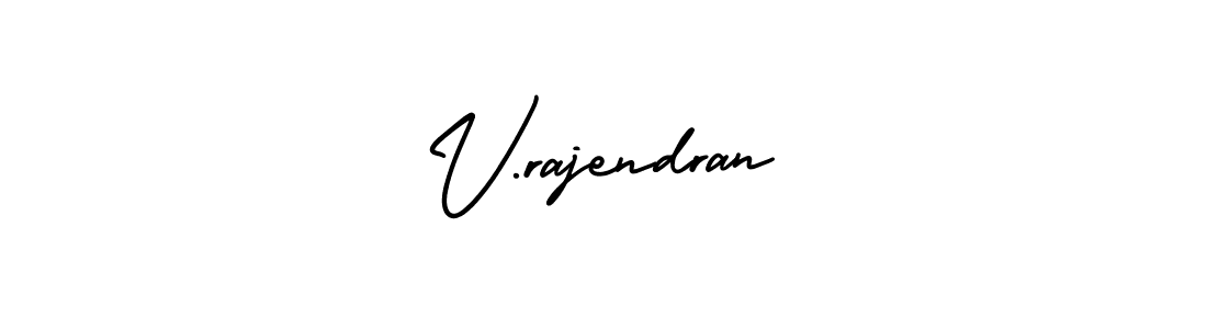 Make a beautiful signature design for name V.rajendran. With this signature (AmerikaSignatureDemo-Regular) style, you can create a handwritten signature for free. V.rajendran signature style 3 images and pictures png