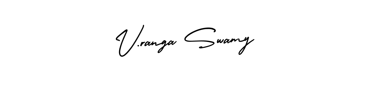 Design your own signature with our free online signature maker. With this signature software, you can create a handwritten (AmerikaSignatureDemo-Regular) signature for name V.ranga Swamy. V.ranga Swamy signature style 3 images and pictures png
