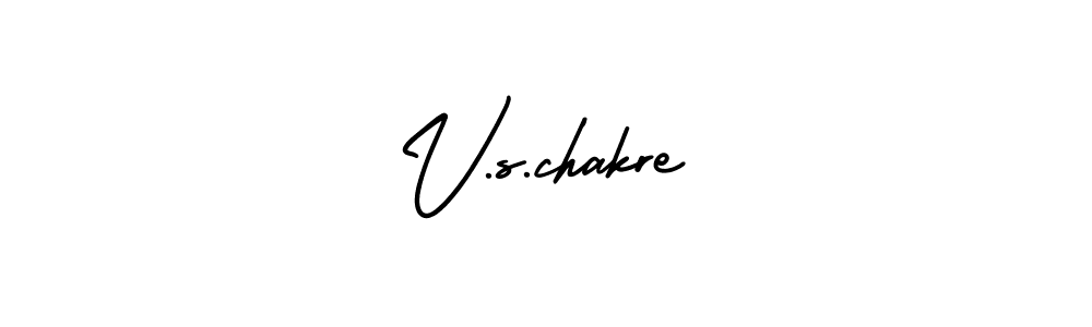 Also we have V.s.chakre name is the best signature style. Create professional handwritten signature collection using AmerikaSignatureDemo-Regular autograph style. V.s.chakre signature style 3 images and pictures png