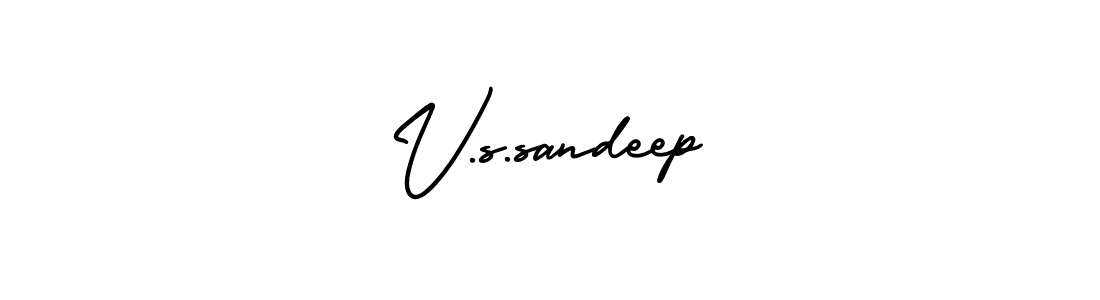 Similarly AmerikaSignatureDemo-Regular is the best handwritten signature design. Signature creator online .You can use it as an online autograph creator for name V.s.sandeep. V.s.sandeep signature style 3 images and pictures png