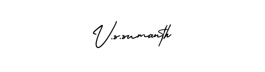 You can use this online signature creator to create a handwritten signature for the name V.s.sumanth. This is the best online autograph maker. V.s.sumanth signature style 3 images and pictures png