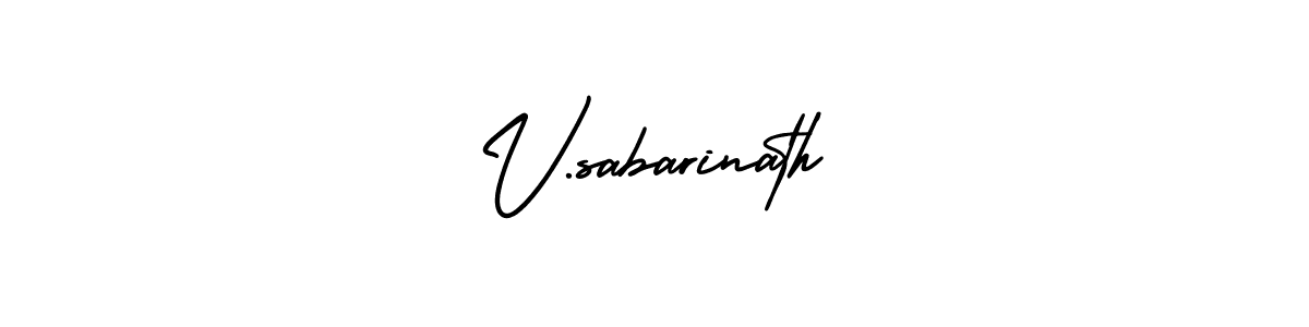 How to Draw V.sabarinath signature style? AmerikaSignatureDemo-Regular is a latest design signature styles for name V.sabarinath. V.sabarinath signature style 3 images and pictures png