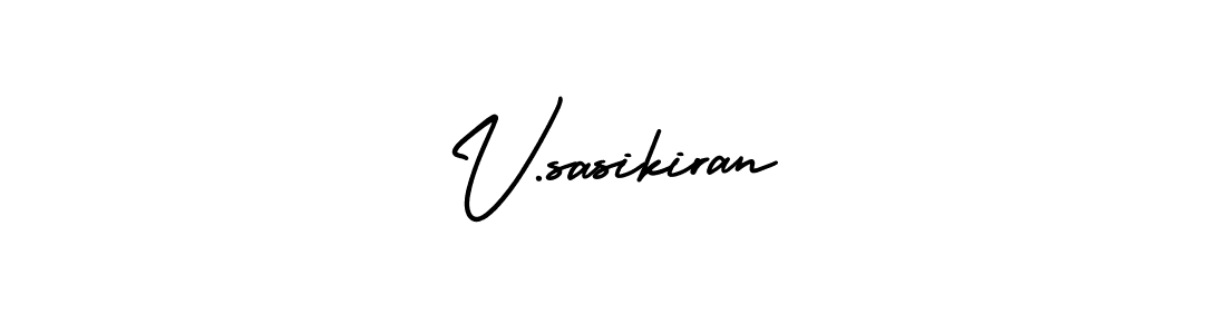 Create a beautiful signature design for name V.sasikiran. With this signature (AmerikaSignatureDemo-Regular) fonts, you can make a handwritten signature for free. V.sasikiran signature style 3 images and pictures png
