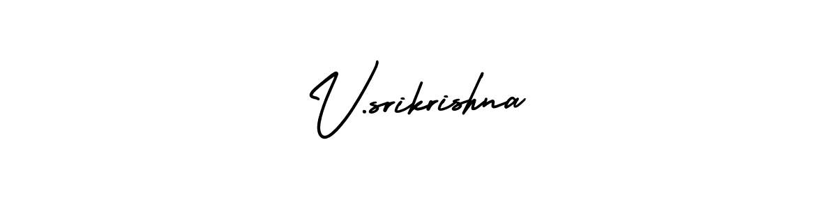 Make a beautiful signature design for name V.srikrishna. Use this online signature maker to create a handwritten signature for free. V.srikrishna signature style 3 images and pictures png