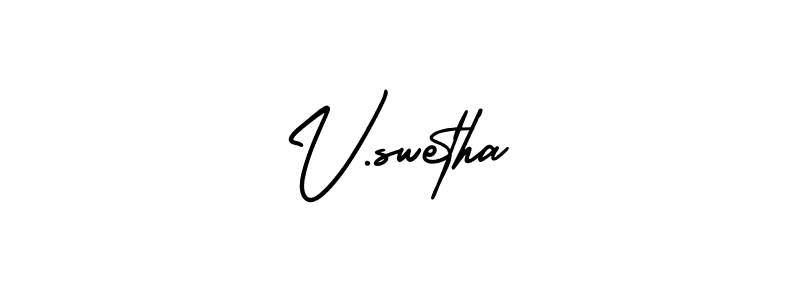 You can use this online signature creator to create a handwritten signature for the name V.swetha. This is the best online autograph maker. V.swetha signature style 3 images and pictures png