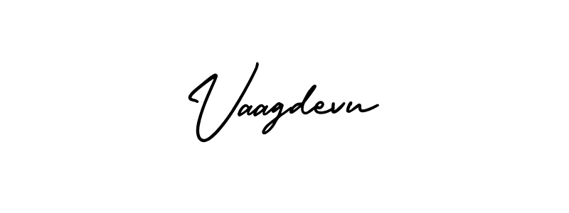 How to make Vaagdevu name signature. Use AmerikaSignatureDemo-Regular style for creating short signs online. This is the latest handwritten sign. Vaagdevu signature style 3 images and pictures png