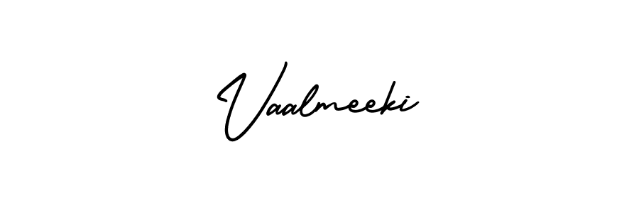 The best way (AmerikaSignatureDemo-Regular) to make a short signature is to pick only two or three words in your name. The name Vaalmeeki include a total of six letters. For converting this name. Vaalmeeki signature style 3 images and pictures png