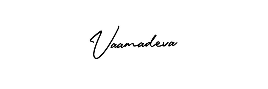 How to make Vaamadeva signature? AmerikaSignatureDemo-Regular is a professional autograph style. Create handwritten signature for Vaamadeva name. Vaamadeva signature style 3 images and pictures png