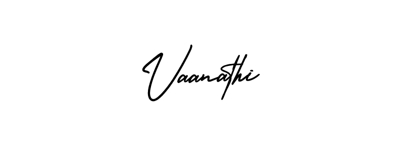 Also You can easily find your signature by using the search form. We will create Vaanathi name handwritten signature images for you free of cost using AmerikaSignatureDemo-Regular sign style. Vaanathi signature style 3 images and pictures png