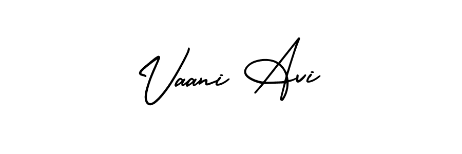 How to Draw Vaani Avi signature style? AmerikaSignatureDemo-Regular is a latest design signature styles for name Vaani Avi. Vaani Avi signature style 3 images and pictures png