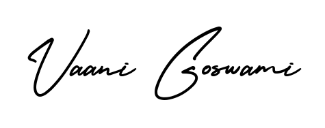 Vaani Goswami stylish signature style. Best Handwritten Sign (AmerikaSignatureDemo-Regular) for my name. Handwritten Signature Collection Ideas for my name Vaani Goswami. Vaani Goswami signature style 3 images and pictures png