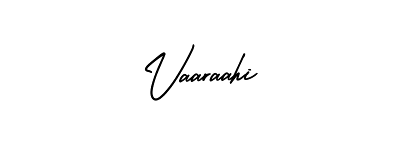 Use a signature maker to create a handwritten signature online. With this signature software, you can design (AmerikaSignatureDemo-Regular) your own signature for name Vaaraahi. Vaaraahi signature style 3 images and pictures png