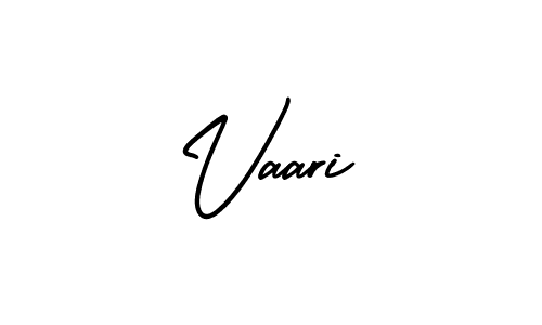 Make a beautiful signature design for name Vaari. With this signature (AmerikaSignatureDemo-Regular) style, you can create a handwritten signature for free. Vaari signature style 3 images and pictures png