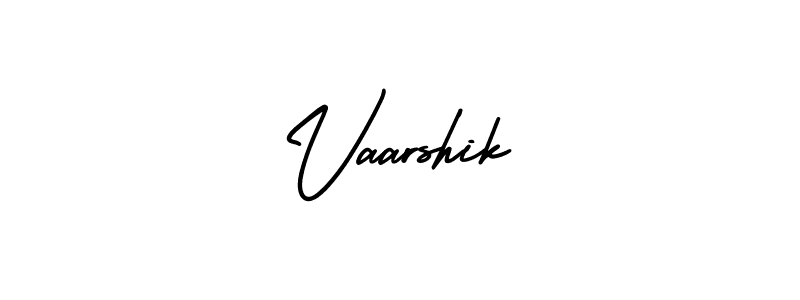 Vaarshik stylish signature style. Best Handwritten Sign (AmerikaSignatureDemo-Regular) for my name. Handwritten Signature Collection Ideas for my name Vaarshik. Vaarshik signature style 3 images and pictures png