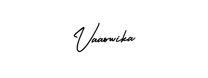 It looks lik you need a new signature style for name Vaaswika. Design unique handwritten (AmerikaSignatureDemo-Regular) signature with our free signature maker in just a few clicks. Vaaswika signature style 3 images and pictures png
