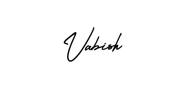 Design your own signature with our free online signature maker. With this signature software, you can create a handwritten (AmerikaSignatureDemo-Regular) signature for name Vabish. Vabish signature style 3 images and pictures png
