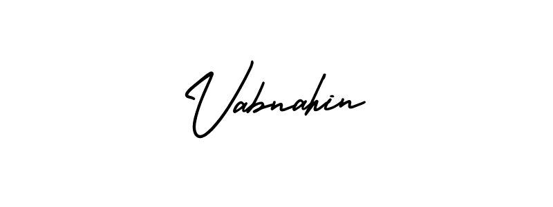 How to Draw Vabnahin signature style? AmerikaSignatureDemo-Regular is a latest design signature styles for name Vabnahin. Vabnahin signature style 3 images and pictures png