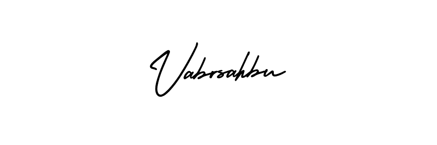 Create a beautiful signature design for name Vabrsahbu. With this signature (AmerikaSignatureDemo-Regular) fonts, you can make a handwritten signature for free. Vabrsahbu signature style 3 images and pictures png