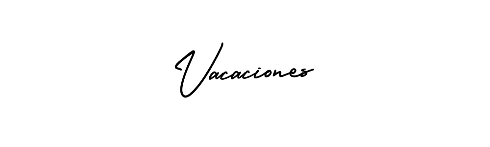 The best way (AmerikaSignatureDemo-Regular) to make a short signature is to pick only two or three words in your name. The name Vacaciones include a total of six letters. For converting this name. Vacaciones signature style 3 images and pictures png