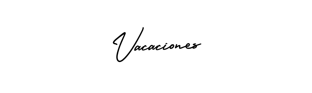 The best way (AmerikaSignatureDemo-Regular) to make a short signature is to pick only two or three words in your name. The name Vacaciones include a total of six letters. For converting this name. Vacaciones signature style 3 images and pictures png