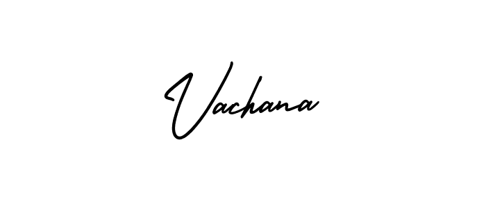 How to make Vachana signature? AmerikaSignatureDemo-Regular is a professional autograph style. Create handwritten signature for Vachana name. Vachana signature style 3 images and pictures png