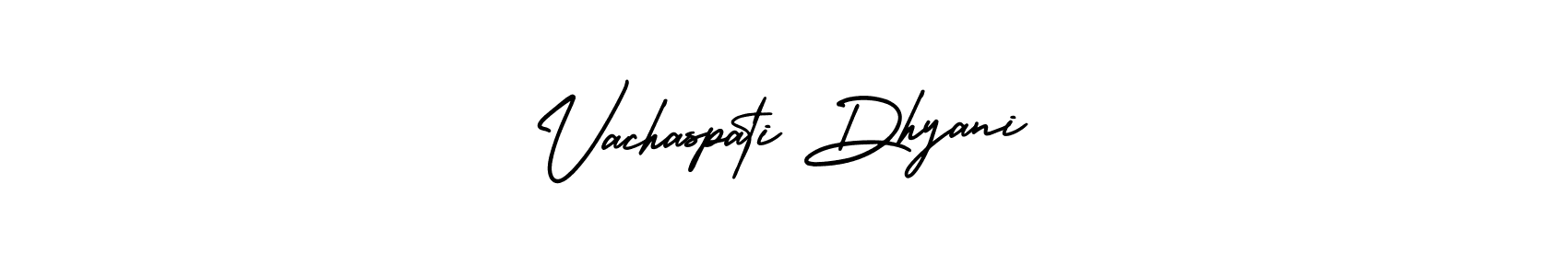 Design your own signature with our free online signature maker. With this signature software, you can create a handwritten (AmerikaSignatureDemo-Regular) signature for name Vachaspati Dhyani. Vachaspati Dhyani signature style 3 images and pictures png