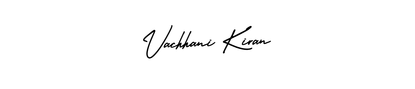 Similarly AmerikaSignatureDemo-Regular is the best handwritten signature design. Signature creator online .You can use it as an online autograph creator for name Vachhani Kiran. Vachhani Kiran signature style 3 images and pictures png