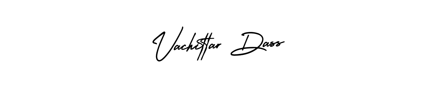 Vachittar Dass stylish signature style. Best Handwritten Sign (AmerikaSignatureDemo-Regular) for my name. Handwritten Signature Collection Ideas for my name Vachittar Dass. Vachittar Dass signature style 3 images and pictures png