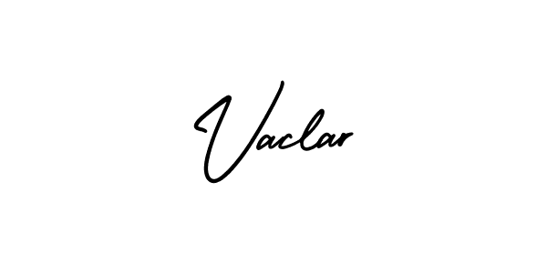 How to make Vaclar signature? AmerikaSignatureDemo-Regular is a professional autograph style. Create handwritten signature for Vaclar name. Vaclar signature style 3 images and pictures png