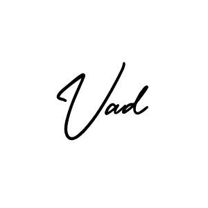 Check out images of Autograph of Vad name. Actor Vad Signature Style. AmerikaSignatureDemo-Regular is a professional sign style online. Vad signature style 3 images and pictures png