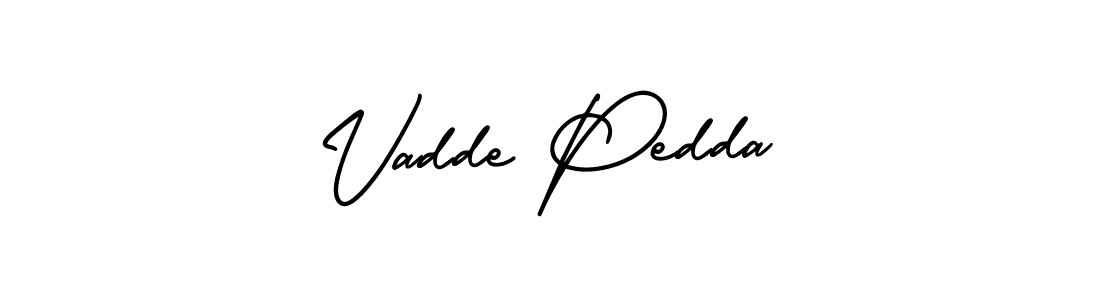 Also we have Vadde Pedda name is the best signature style. Create professional handwritten signature collection using AmerikaSignatureDemo-Regular autograph style. Vadde Pedda signature style 3 images and pictures png