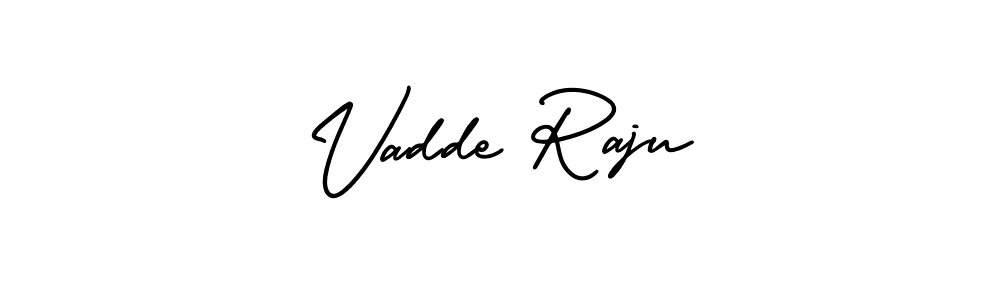 How to make Vadde Raju name signature. Use AmerikaSignatureDemo-Regular style for creating short signs online. This is the latest handwritten sign. Vadde Raju signature style 3 images and pictures png