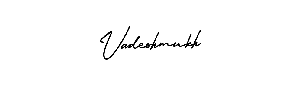 How to Draw Vadeshmukh signature style? AmerikaSignatureDemo-Regular is a latest design signature styles for name Vadeshmukh. Vadeshmukh signature style 3 images and pictures png