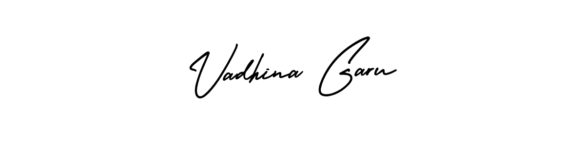 Also we have Vadhina Garu name is the best signature style. Create professional handwritten signature collection using AmerikaSignatureDemo-Regular autograph style. Vadhina Garu signature style 3 images and pictures png