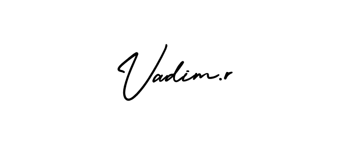 Also we have Vadim.r name is the best signature style. Create professional handwritten signature collection using AmerikaSignatureDemo-Regular autograph style. Vadim.r signature style 3 images and pictures png