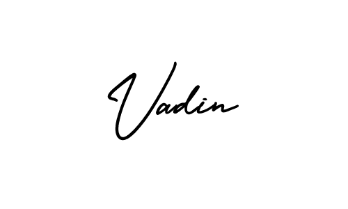 Vadin stylish signature style. Best Handwritten Sign (AmerikaSignatureDemo-Regular) for my name. Handwritten Signature Collection Ideas for my name Vadin. Vadin signature style 3 images and pictures png