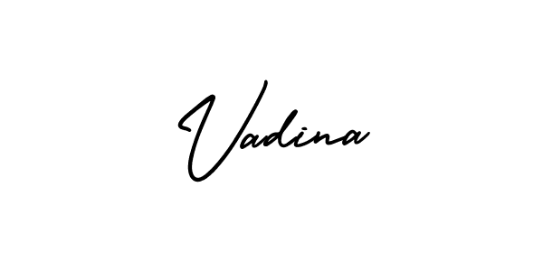 Best and Professional Signature Style for Vadina. AmerikaSignatureDemo-Regular Best Signature Style Collection. Vadina signature style 3 images and pictures png