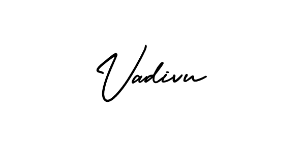 Make a beautiful signature design for name Vadivu. With this signature (AmerikaSignatureDemo-Regular) style, you can create a handwritten signature for free. Vadivu signature style 3 images and pictures png