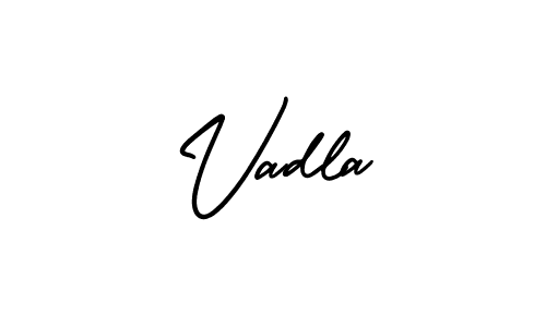 It looks lik you need a new signature style for name Vadla. Design unique handwritten (AmerikaSignatureDemo-Regular) signature with our free signature maker in just a few clicks. Vadla signature style 3 images and pictures png
