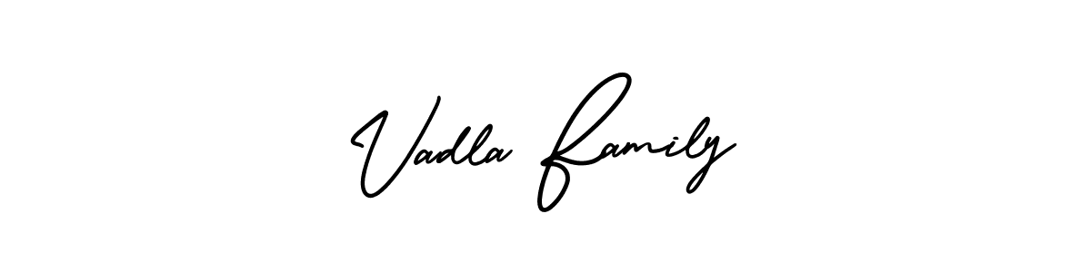 Check out images of Autograph of Vadla Family name. Actor Vadla Family Signature Style. AmerikaSignatureDemo-Regular is a professional sign style online. Vadla Family signature style 3 images and pictures png