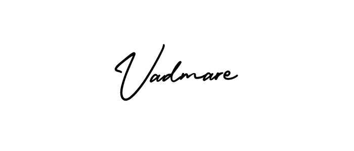 How to Draw Vadmare signature style? AmerikaSignatureDemo-Regular is a latest design signature styles for name Vadmare. Vadmare signature style 3 images and pictures png