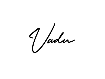 How to Draw Vadu signature style? AmerikaSignatureDemo-Regular is a latest design signature styles for name Vadu. Vadu signature style 3 images and pictures png