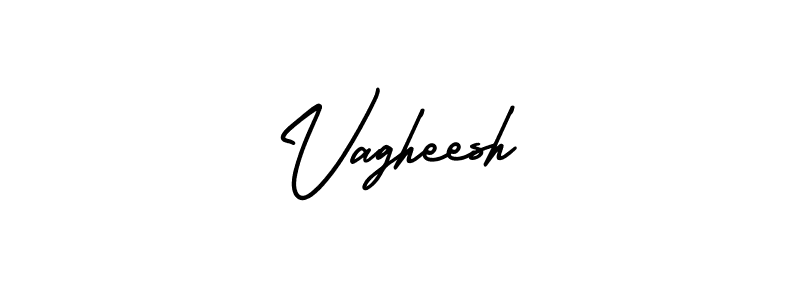 The best way (AmerikaSignatureDemo-Regular) to make a short signature is to pick only two or three words in your name. The name Vagheesh include a total of six letters. For converting this name. Vagheesh signature style 3 images and pictures png