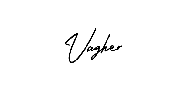 if you are searching for the best signature style for your name Vagher. so please give up your signature search. here we have designed multiple signature styles  using AmerikaSignatureDemo-Regular. Vagher signature style 3 images and pictures png